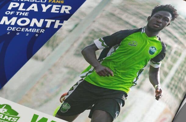 Abdul Razak Salifu named NASCO player of the month for December